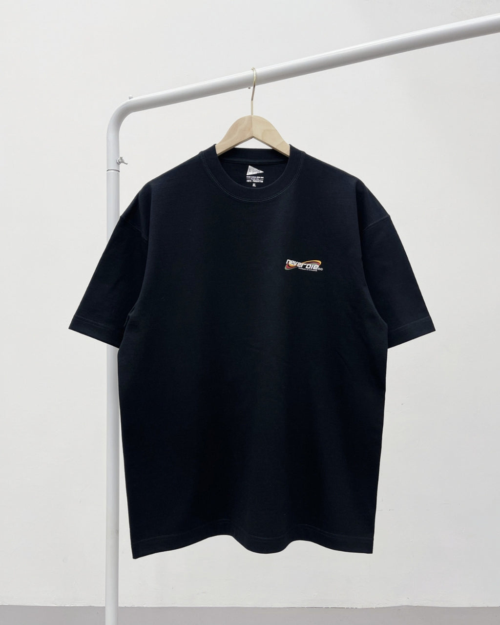Neverdie 厚領印花T