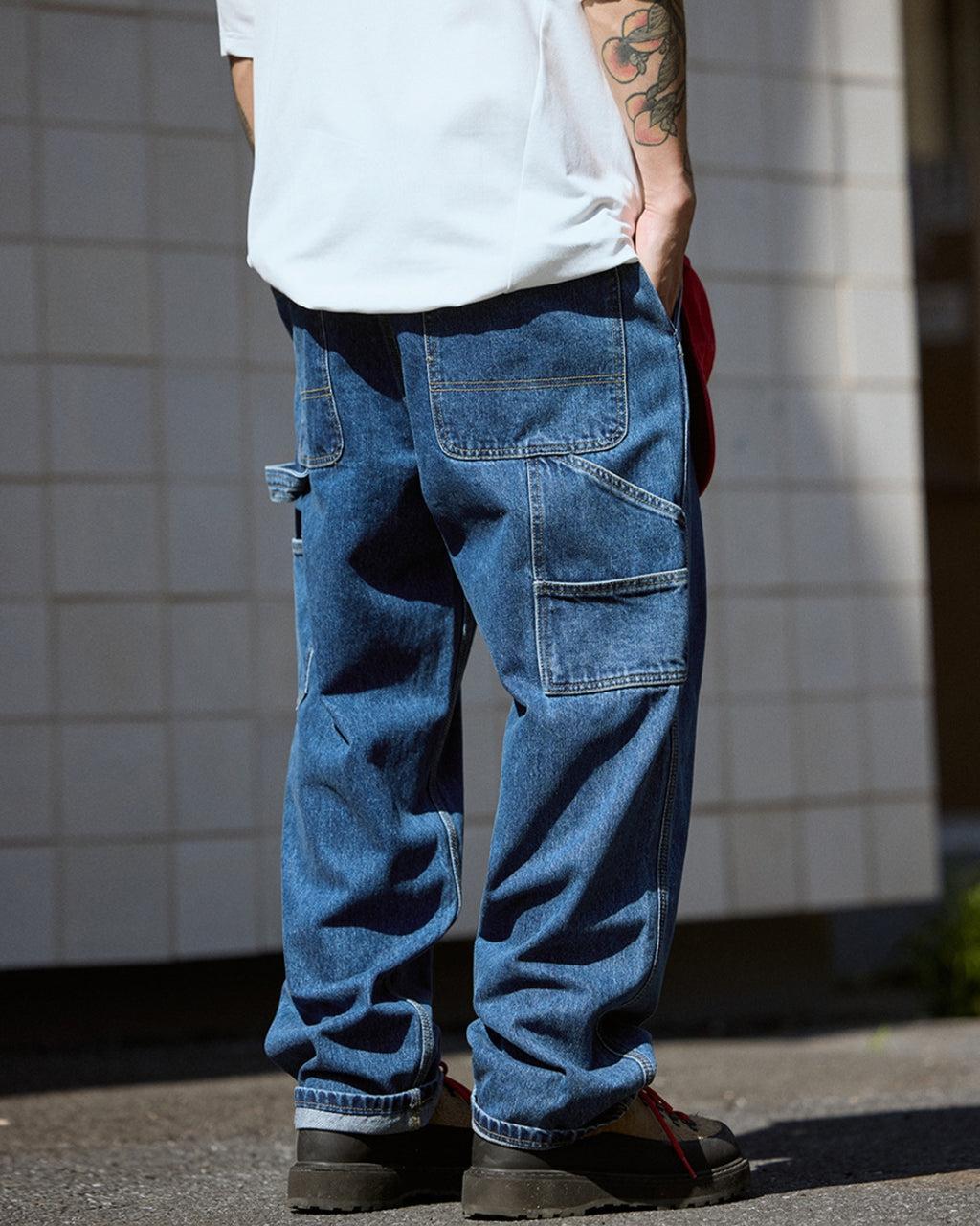 原色丹寧工裝褲