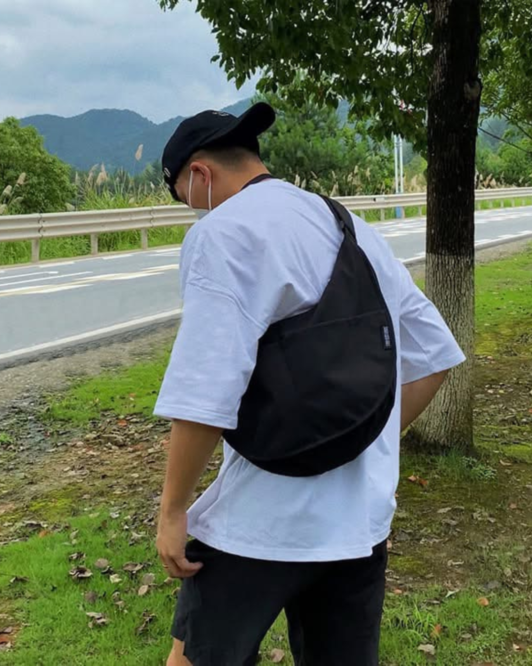 美式機車單肩包