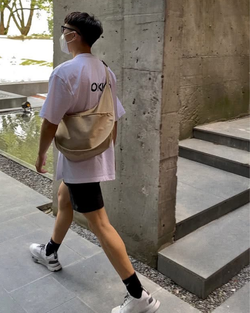 美式機車單肩包