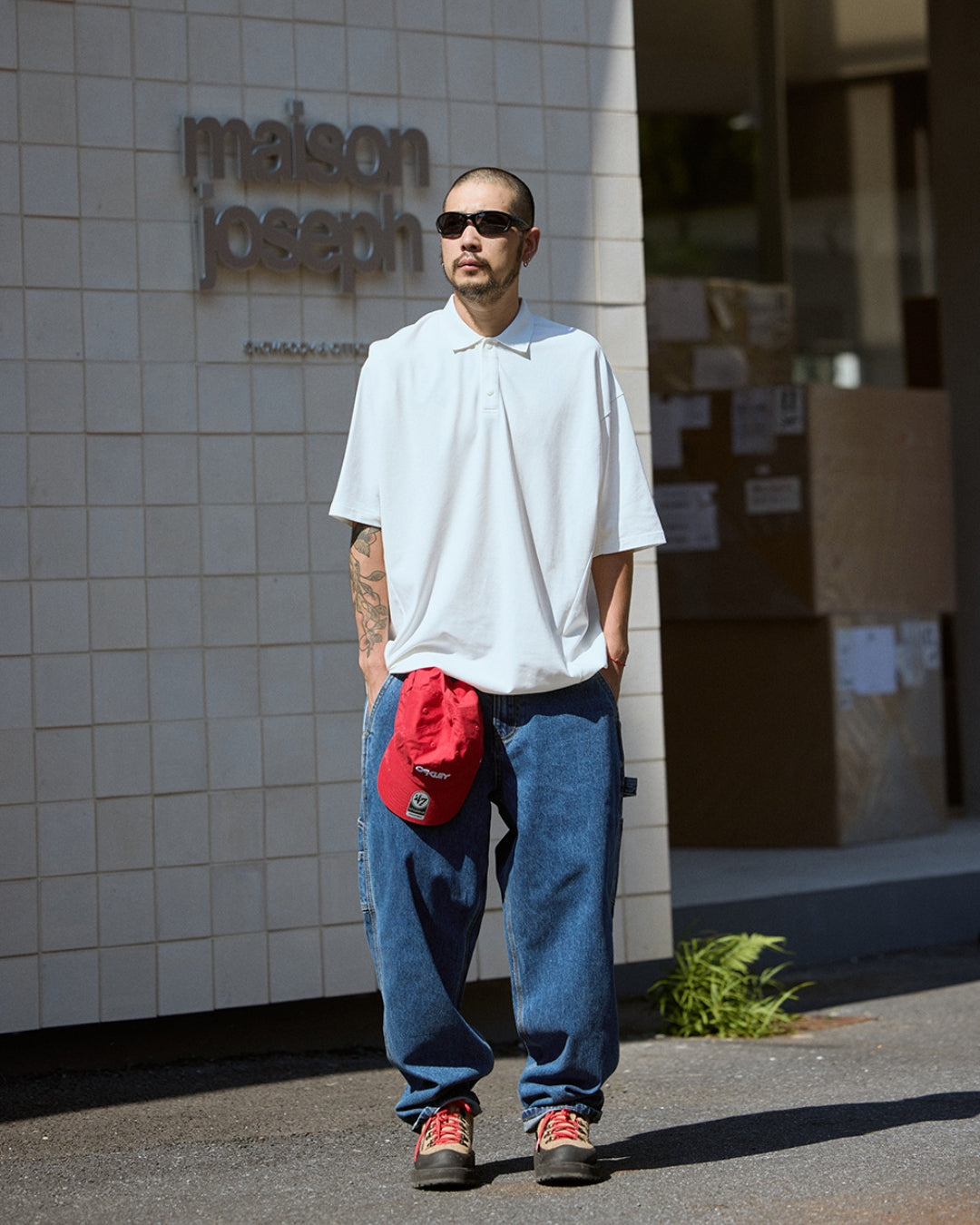 原色丹寧工裝褲