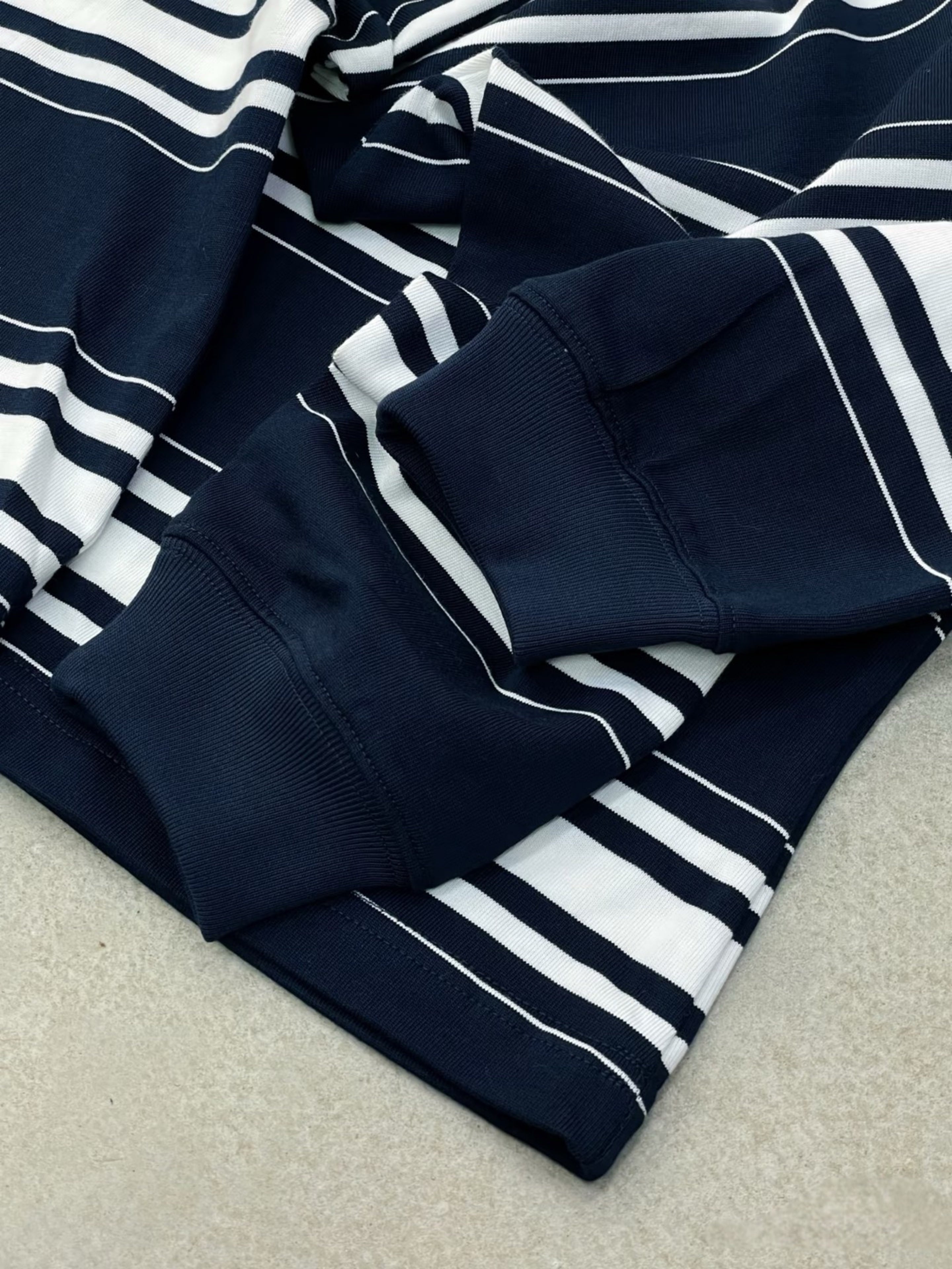 City boy 湛藍重磅條紋Tee